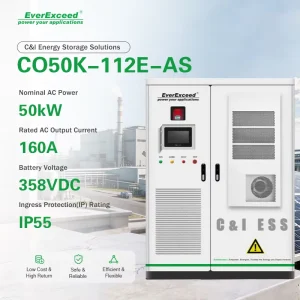 High Return Low Cost 50kW C&I ESS 12000 Cycles LiFePO4 Battery IP55 Protection 112kWh Capacity Optimized Cooling 4 Layer Safety