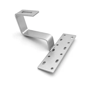 High Strength Aluminum Adjustable Straight PV Roof Mounting Hook for Solar Panel Installation System Supplier
