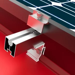 High-Strength Aluminum Profile Solar Panel Rail for Roof Mounting