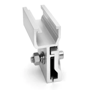 High Strength Steel Solar Clamp with Al6005 T5 Alloy for Roof Solar Carport Mounting System Industrial Solar Arrays