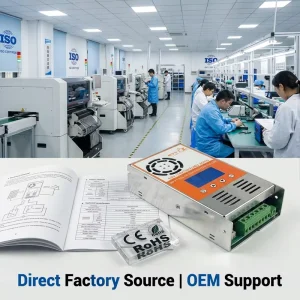 High Voltage 12V-48V MPPT Solar Panel Battery Charge Controller 40A-60A for Lighting Applications