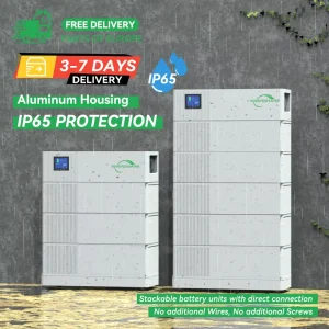 High-Voltage 192V Home Energy Storage System 10kW Stackable 10kWh LiFePO4 Battery for Home Solar System