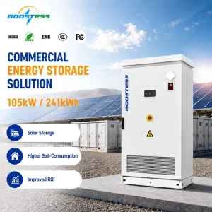 High Voltage 241kWh Energy Storage Cabinet 105kW LiFePO4 Battery ESS System 314Ah Industrial Solar Battery Backup