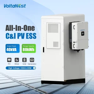 High Voltage 40KW 80-100kWh Industrial ESS All in One Commercial & Industrial Energy Storage System Cabinet with EMS