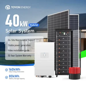 High Voltage 40KW 80KWH Lifepo4 Lithium Battery Industrial Battery Energy Storage Systems All In One 3 Phase With CE TUV