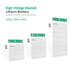 High Voltage 48V 200Ah LiFePO4 Solar System Lithium Battery 10kWh Capacity Stackable with CAN Communication Port