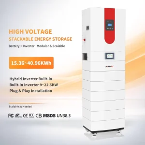 High Voltage All in One 15kWh 25kWh Ess Inverter Stackable Lithium Battery Home Solar Storage System Stacked Lifepo4 Battery