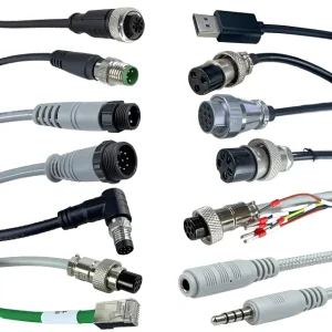 High Voltage Cable Connector 3 Pin Waterproof Overmolded Cable Wire Connector