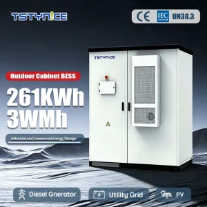 High Voltage Commercial Industrial Storage Cabinet Liquid Cooling LiFePO4 BESS Solar System Grid Rack-Mounted