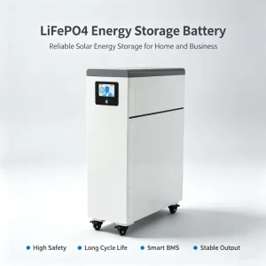 High Voltage Custom LiFePO4 Battery 96V~204.8V Support Series Connection Large Capacity Solar Power Storage