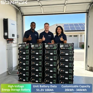 High Voltage Home Solar Battery Pack LiFePO4 51.2V 100Ah