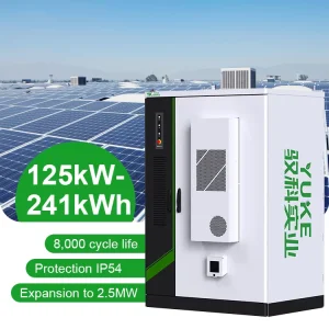 High Voltage LiFePO4 Air Cooled PACK Solar Battery Energy Storage System 241kwh BESS Cabinet