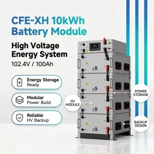 High Voltage LiFePO4 Battery 408V 100Ah Stackable ESS for 70kWh 280kWh Commercial Solar Storage on Grid IP65