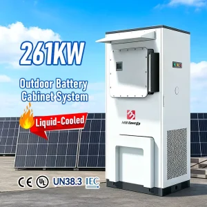 High-Voltage LiFePO4 ESS 261kWh 314Ah Battery Bank with Liquid Cooling for Hybrid Inverter Off-Grid Outdoor Container System
