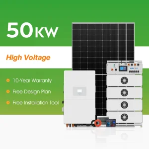 High Voltage Solar Energy System 30kW 50kW Complete Solar Panels With Battery And Inverter Hybrid Solar System