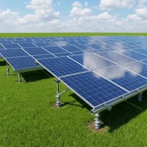 High Zinc Layer Hot Dip Galvanized Steel Solar PV Ground Mounting System