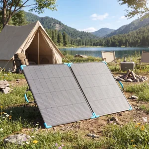 High-efficiency Monocrystalline Solar Panels Portable for Outdoor Emergency Power Supply US Spot Stock