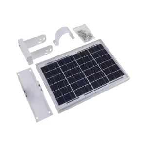 High-efficiency Waterproof PV-12W Solar Panel with Brackets for Easy Installation