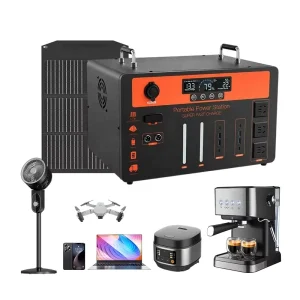 High power Aluminum Case Lithium Battery Emergency 600w Portable Power Station 1000w Solar Generator for Outdoor Power Supply