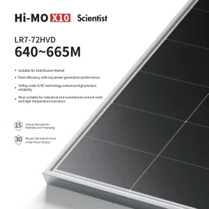 Himo X10 Scientist Series Hpbc 2.0 Cell Technology 640W 650W 660W Bifacial Dual Glass Monocrystalline Solar Panels