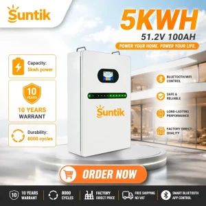 Home All in One Lithium Battery 51.2V 100Ah 200Ah 10kwh 15kWh Lifepo4 Power Wall Energy Storage Solar Battery