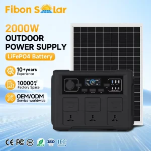 Home Application Multi Off Grid Solar Power System 2000W Home Lighting Family Solar Energy Systems Station