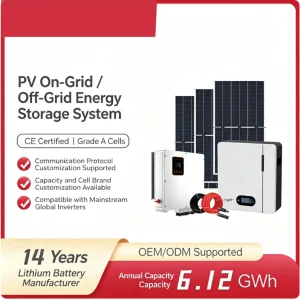 Home Battery System Lithium Iron Phosphate Household Energy Storage Battery Solar powered Power Supply System