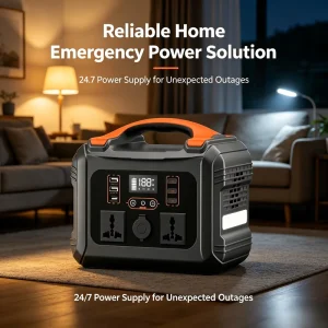Home Emergency 300W Portable Power Station 236Wh LMFP 6W SOS LED Warning Light PD65W Two-way Fast Charge Solar Generator