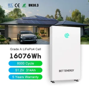Home Energy Storage System 48V/51.2V Lifepo4 Lithium Battery 280Ah 314Ah Off Grid Residential Solar Power Backup