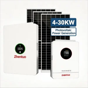 Home Hybrid Off Grid Solar Energy System 50 KW 3 KW 6 kW Monocrystalline Silicon Lithium Ion Battery MPPT Pure Sine Wave