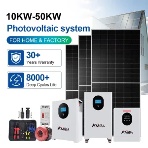 Home Off Grid Solar Energy System 3KW 5KW 8KW 10KW Lithium Battery Solar Panel Kit Complete Power Set
