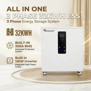 Home Solar Battery System All in one 12kw Three Phase Off Grid Inverter 51.2v 628Ah 32kwh With Wifi