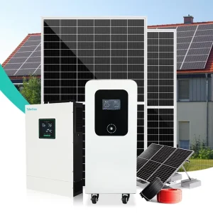 Home Solar Energy Integration System with Inverter, Battery and Mounting Structure