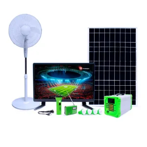 Home Solar Energy Lighting System TV and Fan Use Light Kits Complete Portable Solar Power System Manufacture