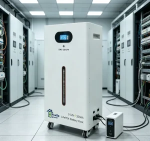 Home Solar Energy Storage System Split CAN 51.2V 350Ah 17.92kWh LiFePO4 Lithium Battery Wheels RV Marine Residential Grid Backup