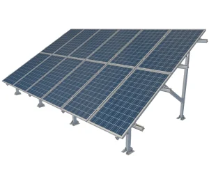 Hot-Dip Galvanized Ground-Mount Solar Panel Mounting Structure