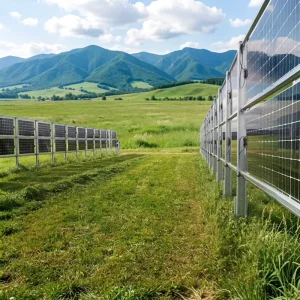 Hot Dip Galvanized Solar Fence Mounting Kit Vertical PV Panel Bracket with Wind Load 56M S & Snow Load 2.4kN M for Outdoor Use