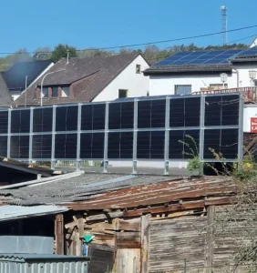 Hot-Dip Galvanized Solar Panel Ground Vertical Mounting System 56M/S Wind Load 2.4kN/M Snow Load