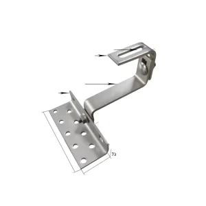Hot-Dip Galvanized Stainless Steel Roof Hook for Solar PV Mounting
