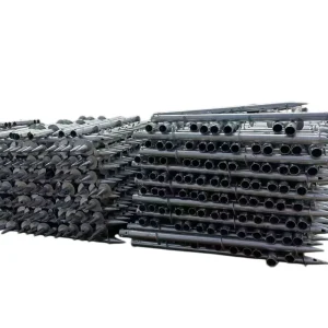 Hot-Dip Galvanized Steel Solar Mounting Ground Screw Pile, Greenhouse Foundation Anchor Helical Screw
