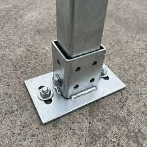 Hot-Dip Galvanized Welding-Free Fixed Base Metal Seismic Bracket