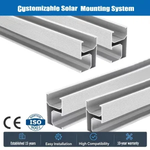 Hot Sales Stonergy ST R Solar Panel Mounting Stainless Steel Aluminum Rail with Anodized Surface for Solar Roof Installation
