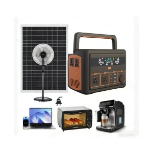 Household All in One LiFePO4 Battery 1200W Off Grid Solar Generator Portable Power Station for Lights Fridge and TV