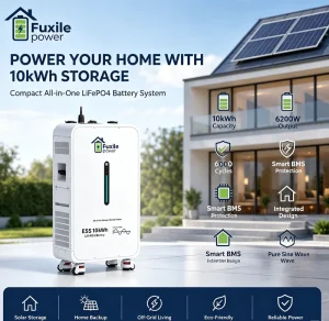 Household Off Grid Solar Emergency Backup Power Supply 6200W 10kWh Wheeled All in One ESS Integrated LiFePO4 Battery