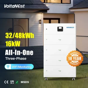 Hybrid 16kW 30kWh 50kWh 48kWh 60kWh 80kWh LiFePO4 All in One Home Energy Storage ESS Mobile Design