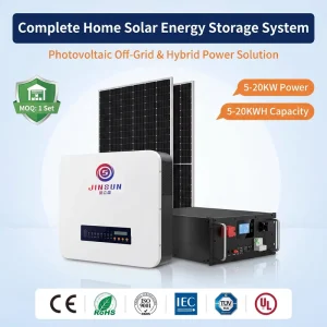 Hybrid 5Kw 10Kw 20Kw 25kw 30kw 50kw Panel and Inverter Battery Storage Home Solar Power System With Lithium Battery