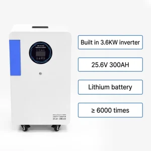 Hybrid Grid Solar Energy Storage System 3.6kw 7.68kwh 16kwh Lithium Battery All in One Inverter with Integrated Battery