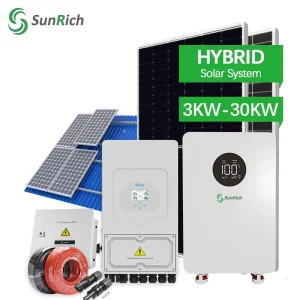 Hybrid Inverter 12kw Solar Energy System off Grid Complete Kit 240v 20kw 10kw Solar Power System Full Set with Solar Panels