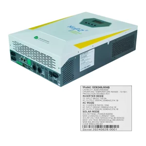 Hybrid Inverter 6.2kw On Grid Inverter 6200w Off Grid Solar Inverter 6.2kw with 100A MPPT Solar Controller for Off Grid System