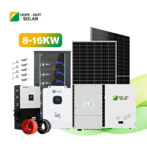 Hybrid Off Grid Lithium Battery Storage System 10KW 12KW 15KW 16KW EU Home Solar System Manufacturer